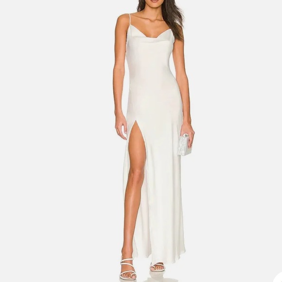 RESA Dresses & Skirts - RESA Satin River Cowl Neck Satin